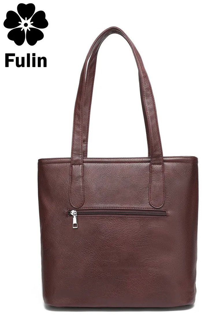 Сумка шоппер FULIN экокожа красный купить,NaN