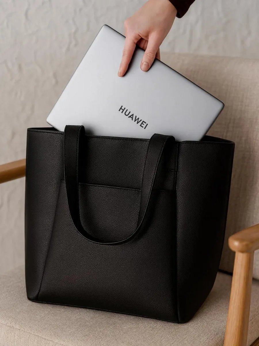 Сумка шоппер PIXI BAGS экокожа черный купить,NaN