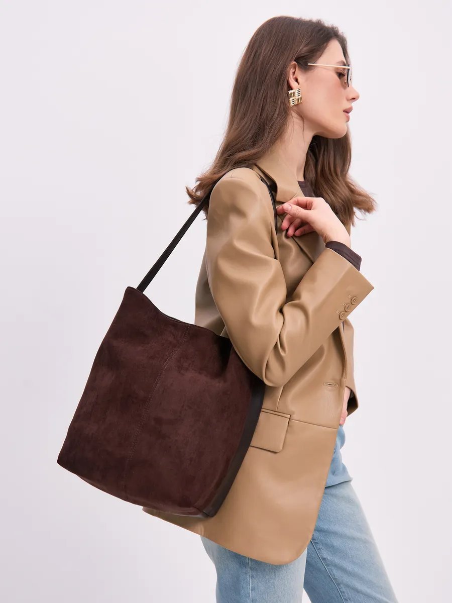 Сумка шоппер BANIDI BAGS натуральная кожа коричневый