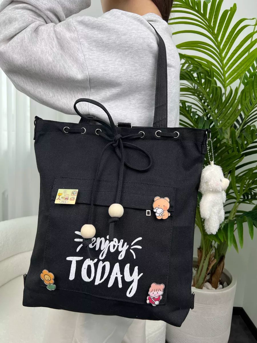 Сумка шоппер Libag холст черный