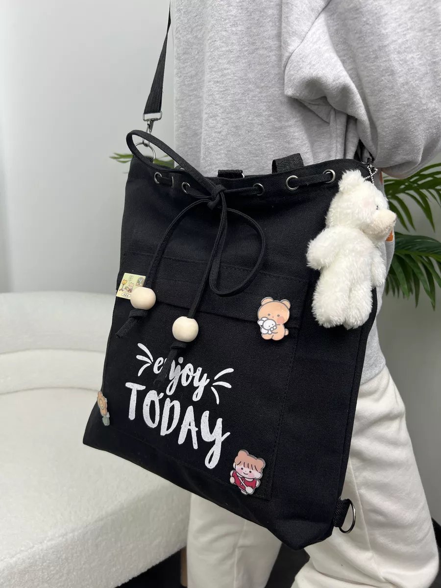 Сумка шоппер Libag холст черный