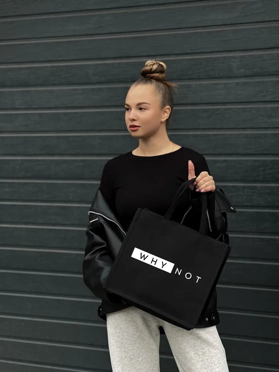 Сумка шоппер Bolso de Senora канвас черный