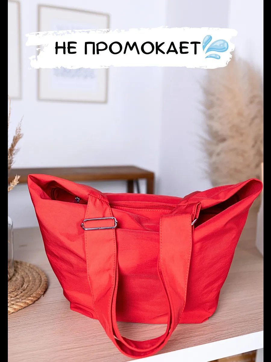 Сумка шоппер NeytLine нейлон красный купить,NaN