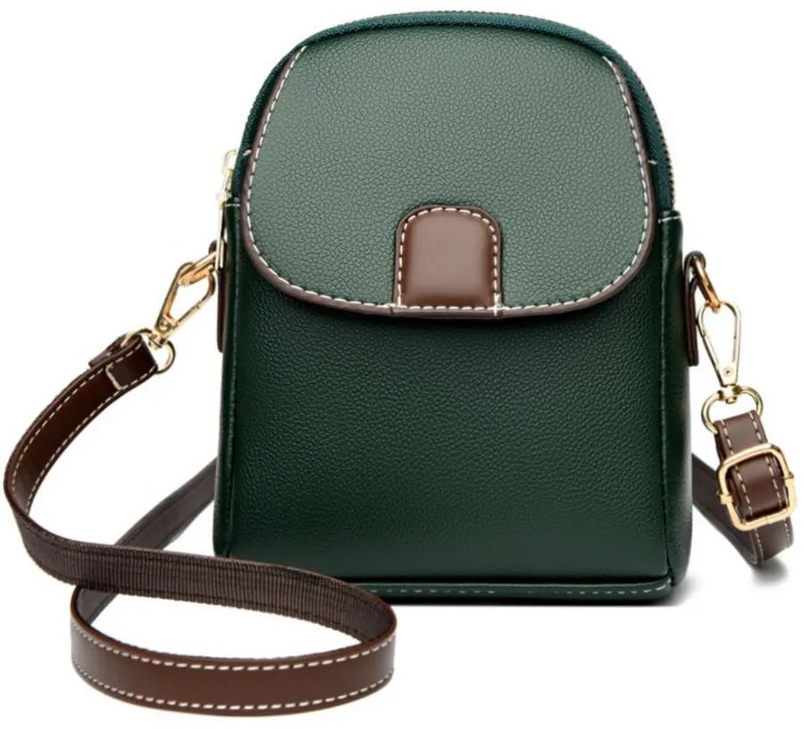 Сумка кросс-боди C&C BAGS экокожа зеленый