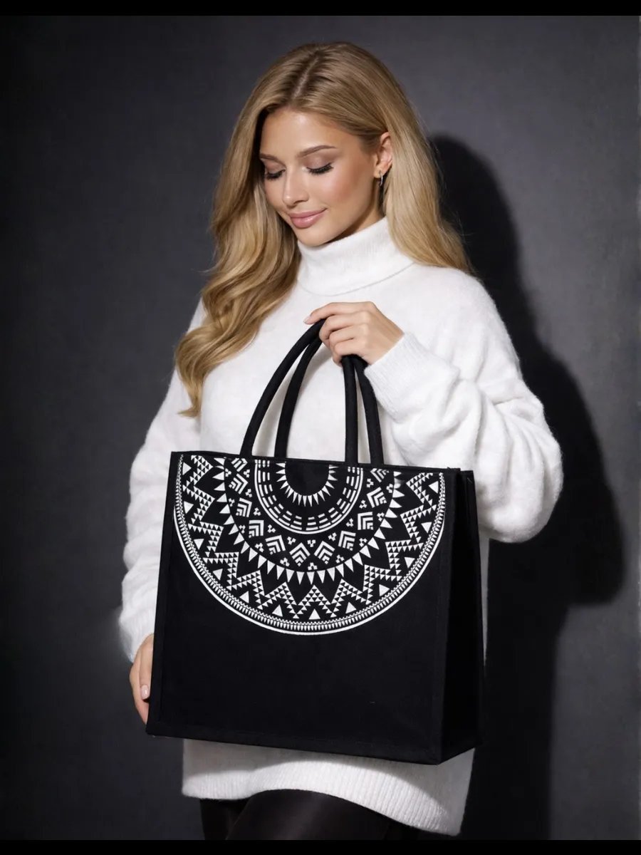 Сумка шоппер Bolso de Senora канвас черный