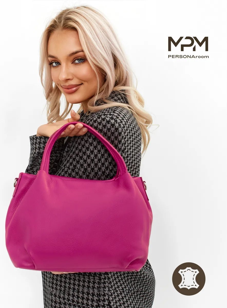 Мини-сумка Personaroom натуральная кожа розовый купить,NaN
