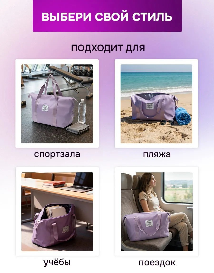 Мини-сумка Closely bags текстиль фиолетовый купить,NaN
