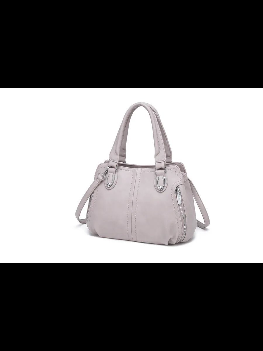 Сумка кросс-боди MiniBags экокожа серый купить,NaN