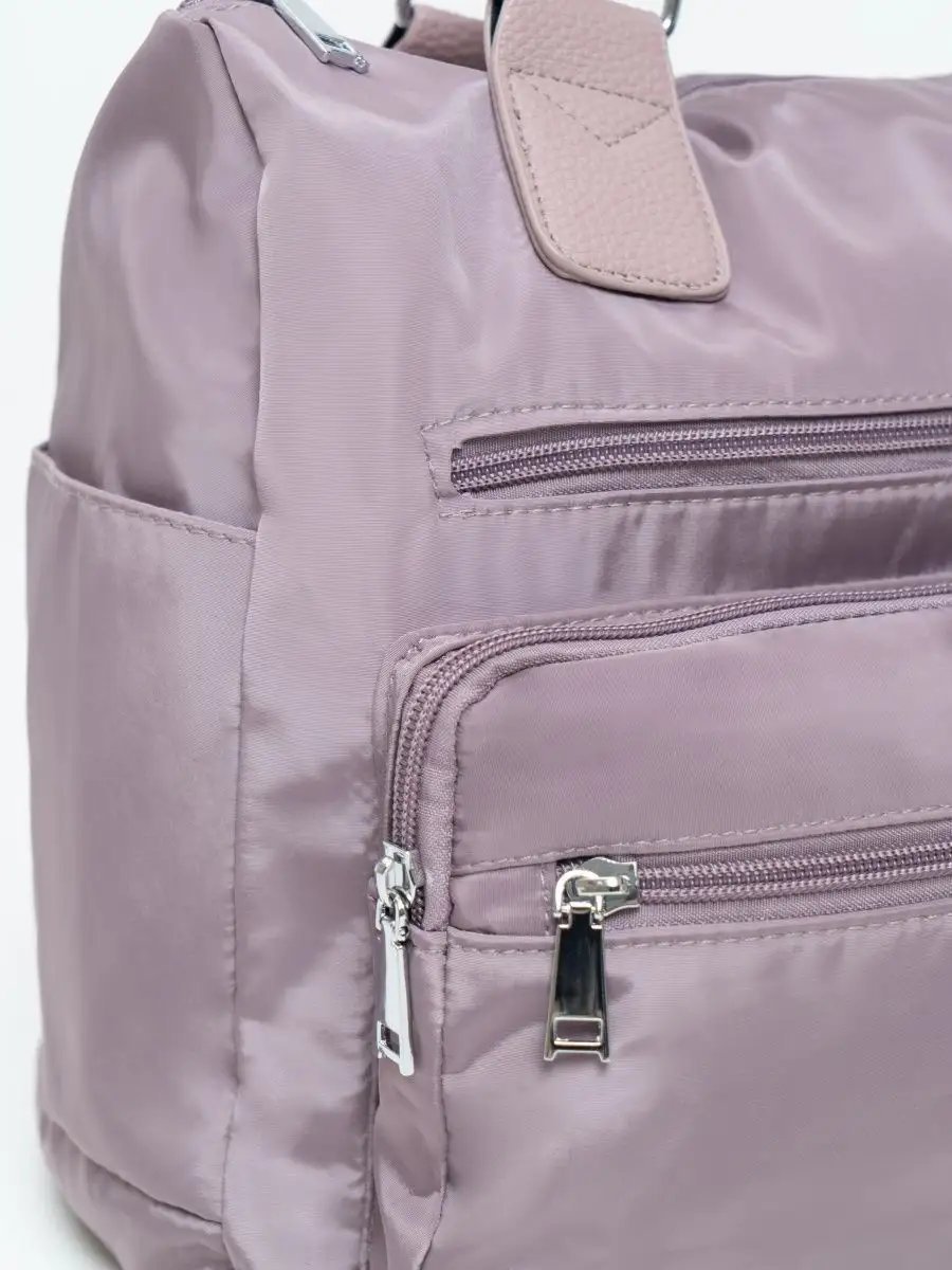 Сумка шоппер EVERBAG нейлон бежевый купить,NaN