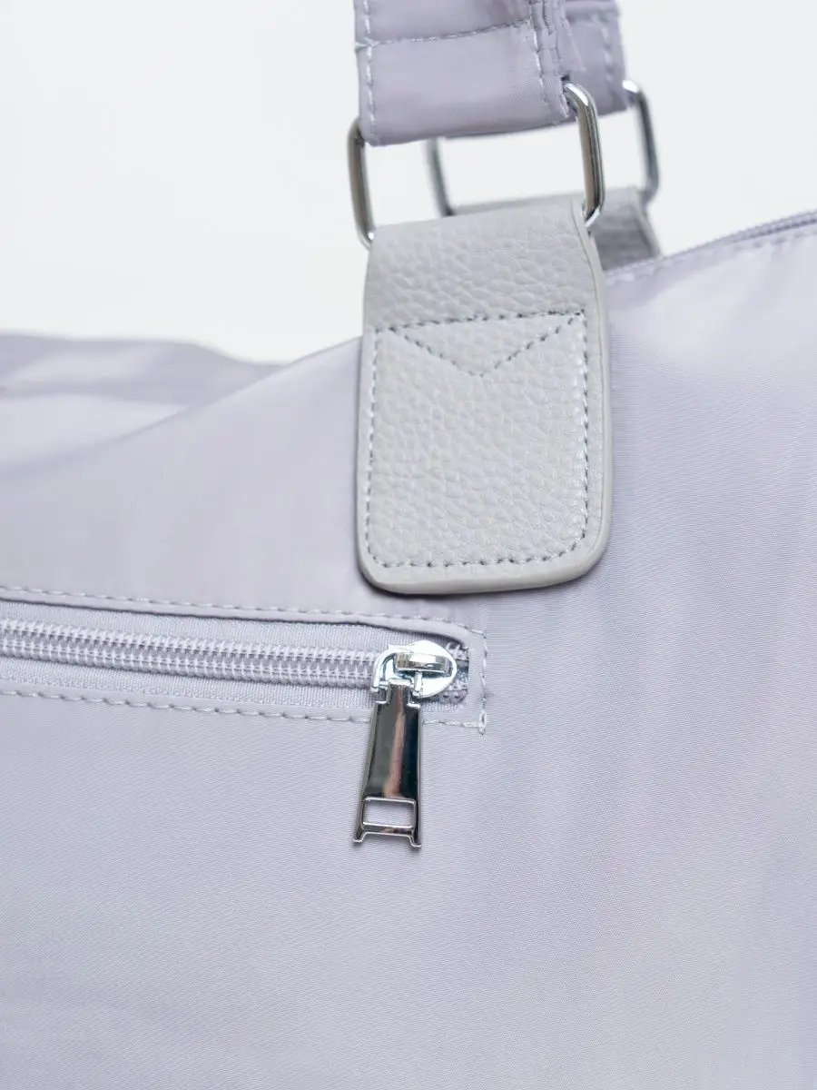 Сумка шоппер EVERBAG нейлон серый купить,NaN