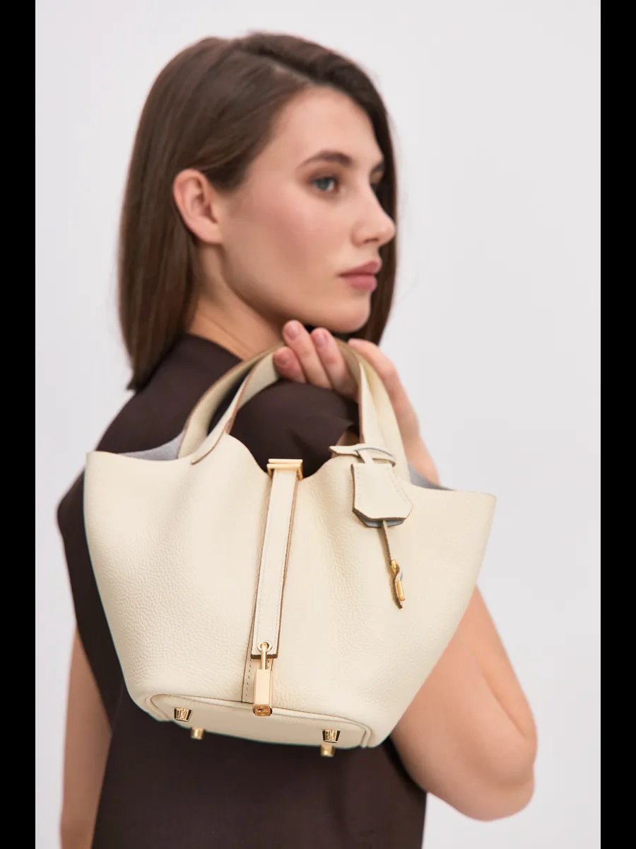 Мини-сумка VivaLaBag натуральная кожа желтый купить,NaN