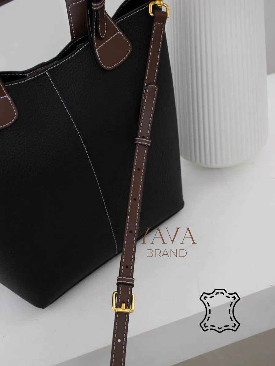 Мини-сумка YAVA Brand натуральная кожа коричневый купить,NaN