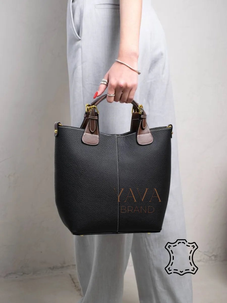 Мини-сумка YAVA Brand натуральная кожа коричневый купить,NaN