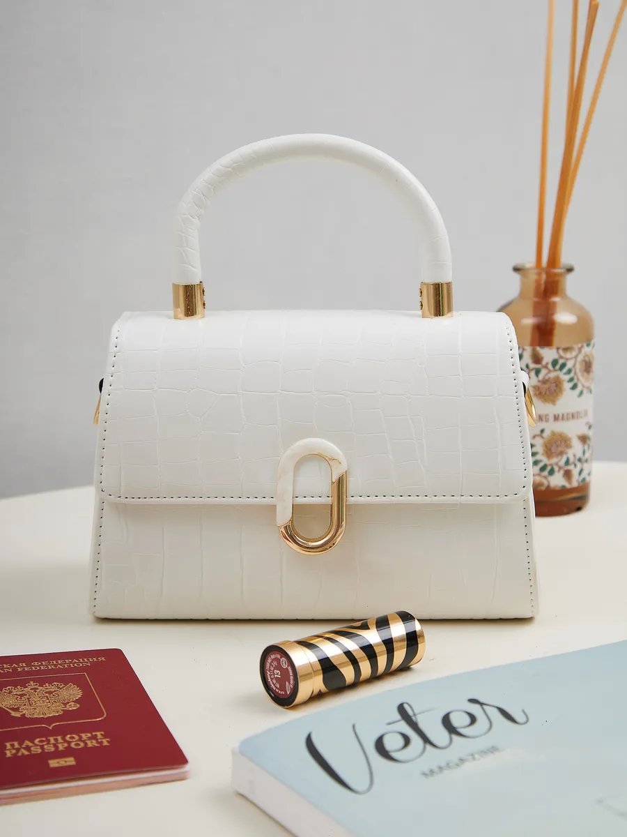 Сумка кросс-боди ELNIKS BAGS экокожа белый купить,NaN