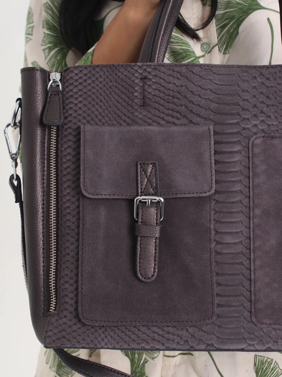 Сумка шоппер FoxesBag натуральная замша коричневый купить,NaN