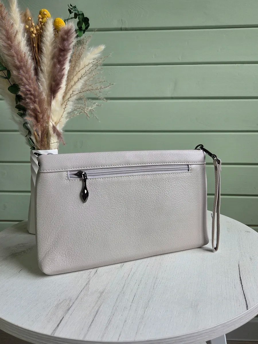 Сумка кросс-боди FEELBAGS натуральная кожа бежевый купить,NaN