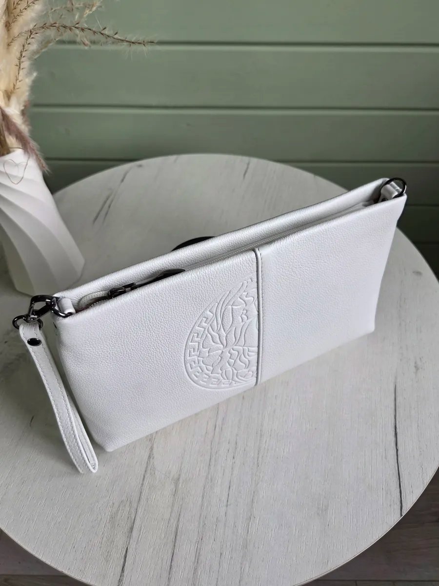 Сумка кросс-боди FEELBAGS натуральная кожа белый купить,NaN