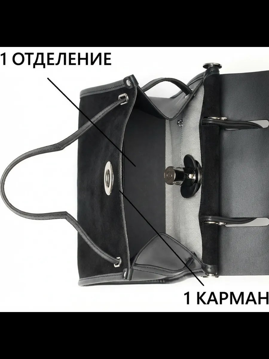 Мини-сумка Kella экокожа черный купить,NaN