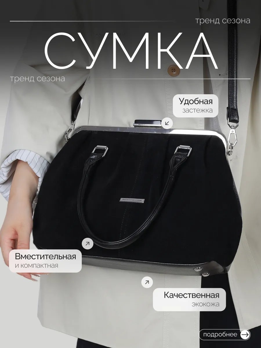 Сумка кросс-боди экокожа черный купить,NaN