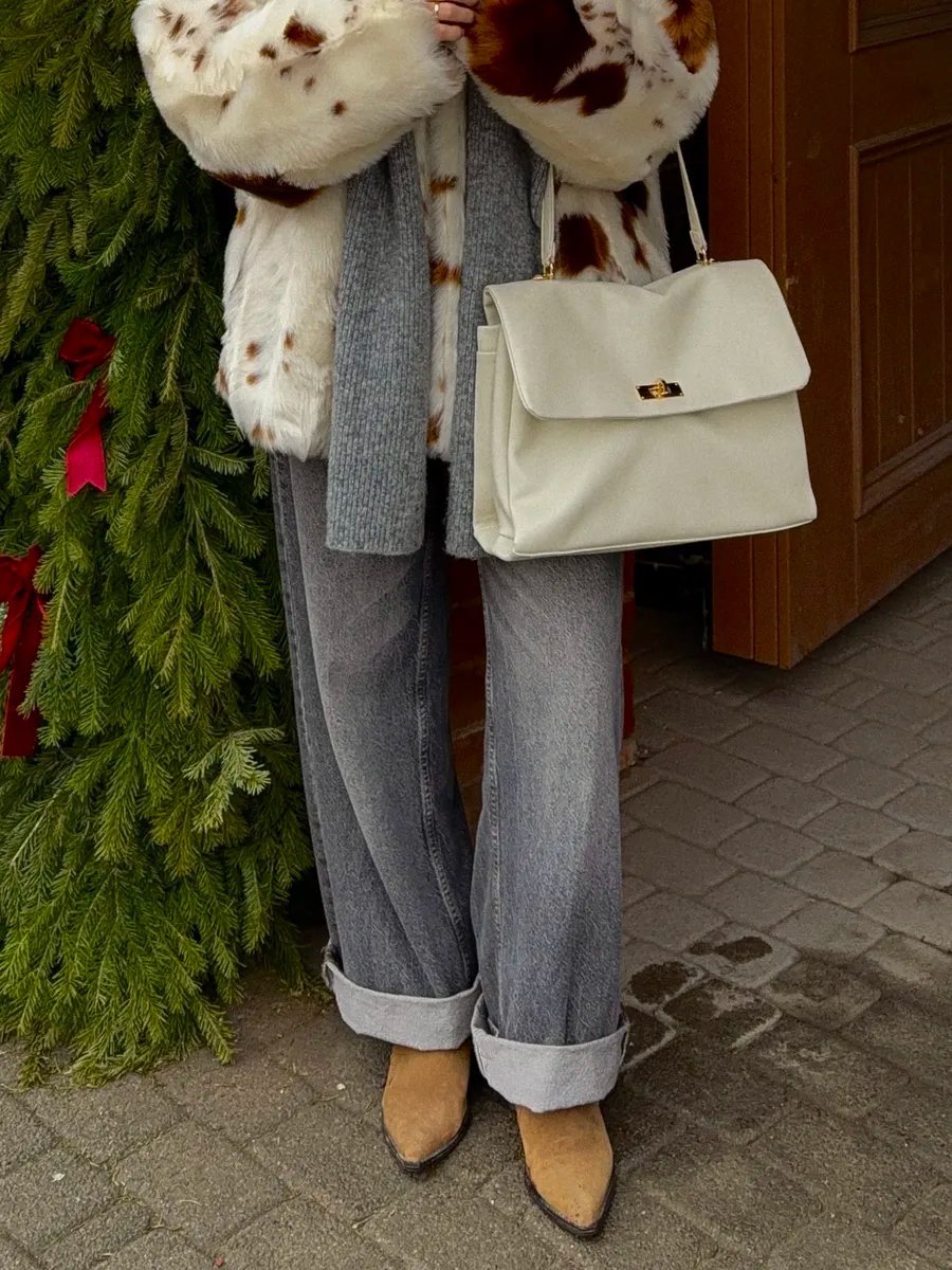 Мини-сумка FAREAL STORE искусственная кожа белый купить,NaN