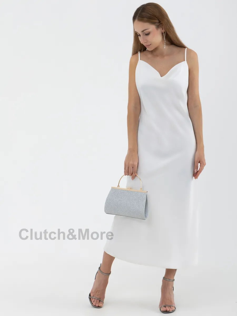 Клатч Clutch&More текстиль серый купить,NaN