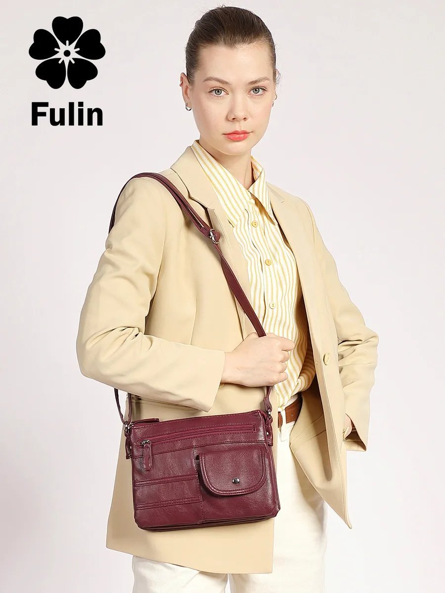 Сумка кросс-боди FULIN экокожа красный купить,NaN