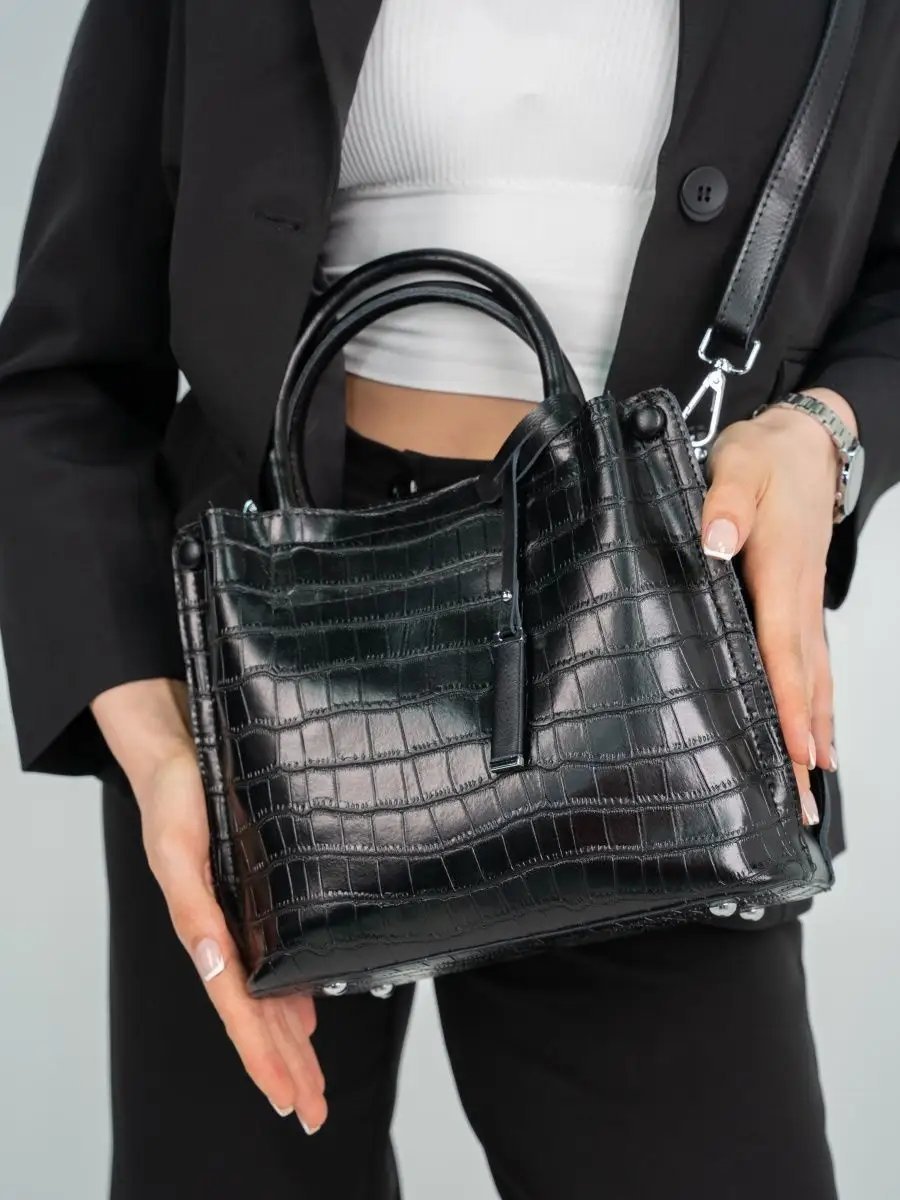 Сумка кросс-боди ONLY GOOD BAGS натуральная кожа черный купить,NaN