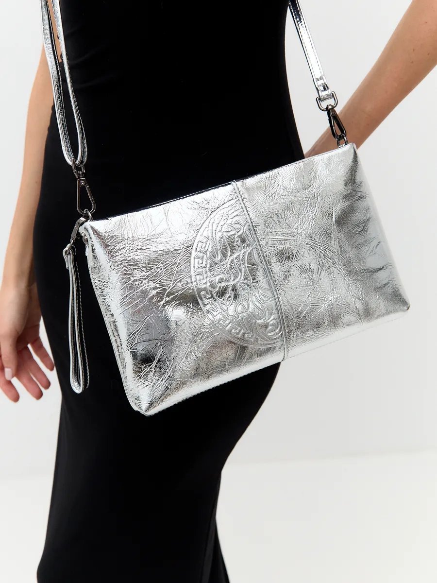 Сумка кросс-боди FEELBAGS натуральная кожа серый купить,NaN