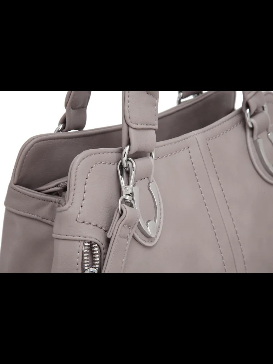 Сумка кросс-боди MiniBags экокожа серый купить,NaN
