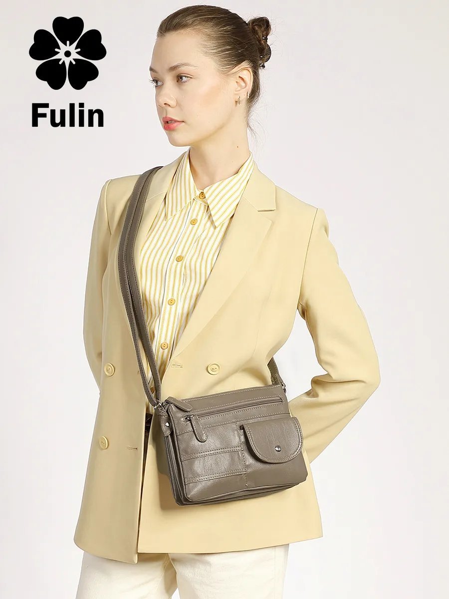 Сумка кросс-боди FULIN экокожа зеленый купить,NaN