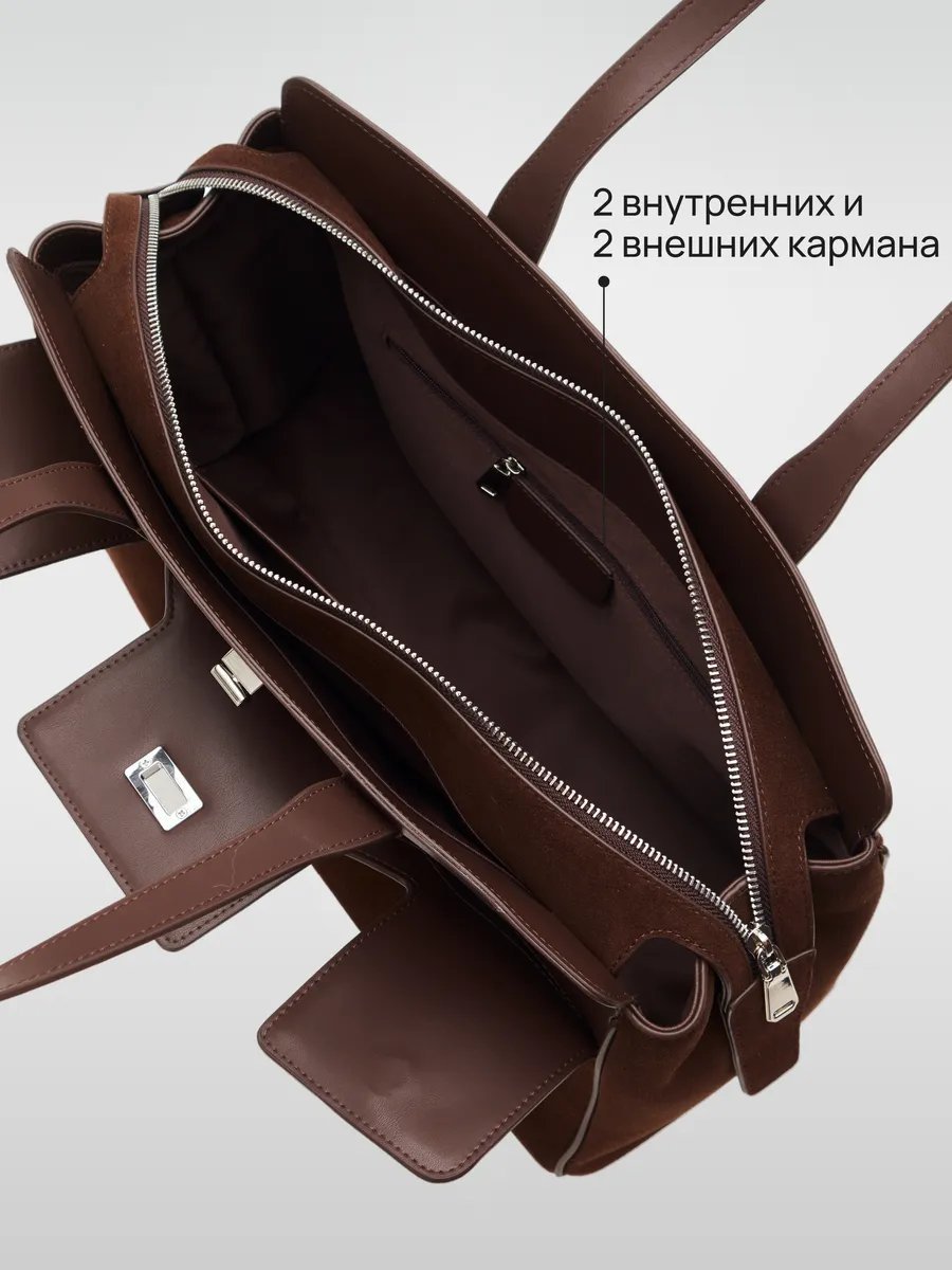 Сумка тоут хлопок коричневый купить,NaN
