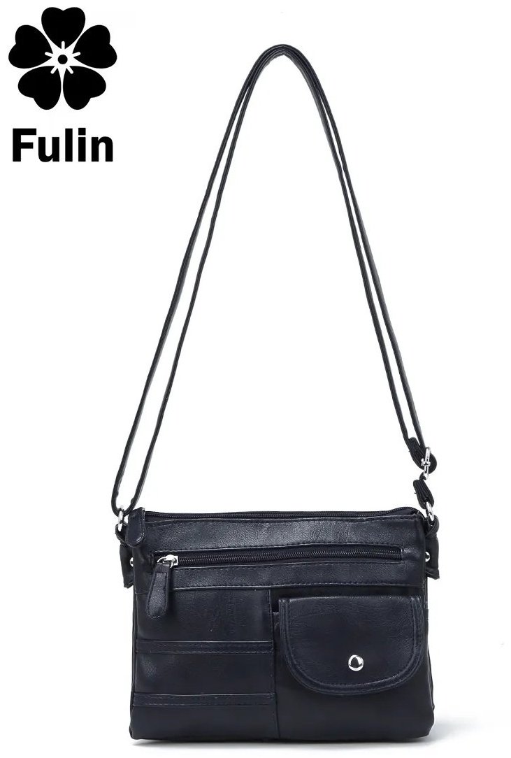 Сумка кросс-боди FULIN экокожа синий купить,NaN