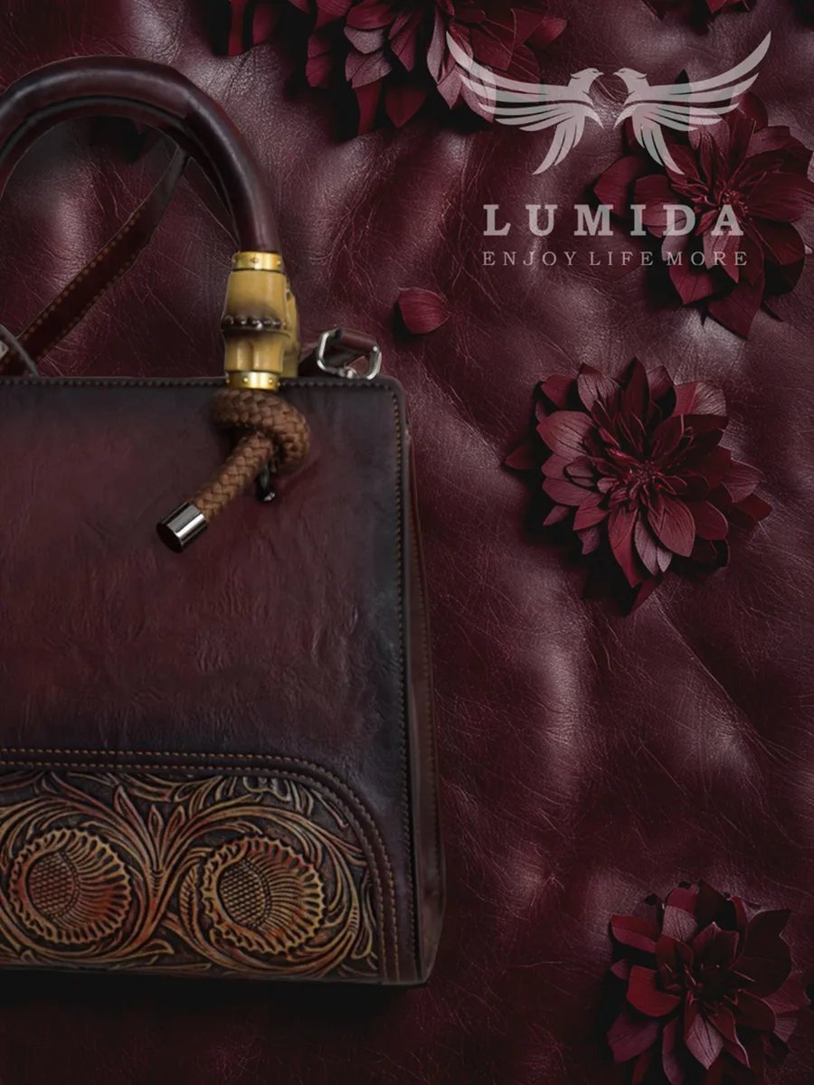 Мини-сумка Lumida натуральная кожа красный купить,NaN