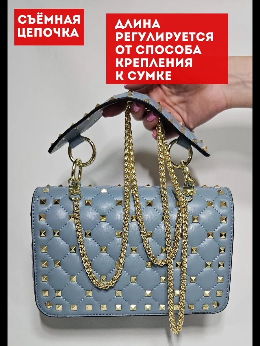 Сумка кросс-боди JULENBAGS натуральная кожа голубой купить,NaN