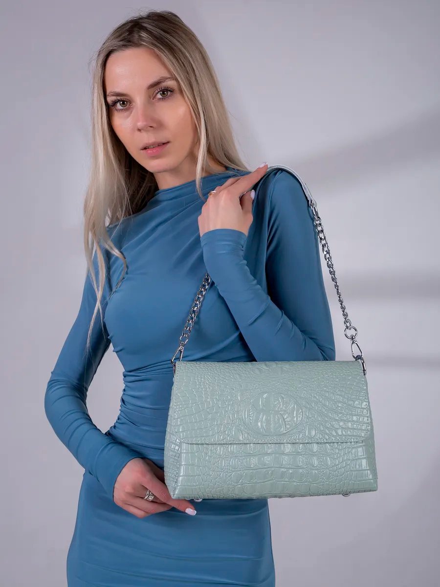 Сумка кросс-боди MATASSA натуральная кожа серый купить,NaN