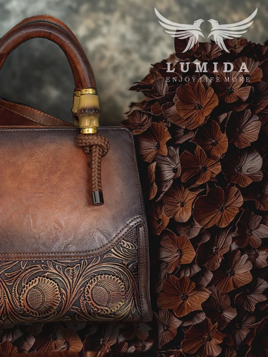 Мини-сумка Lumida натуральная кожа коричневый купить,NaN