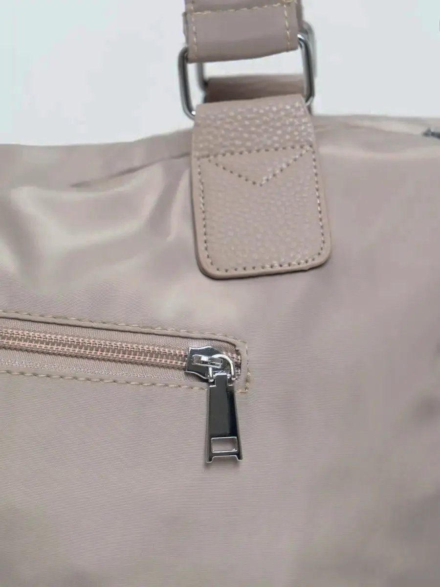 Сумка шоппер EVERBAG нейлон бежевый купить,NaN