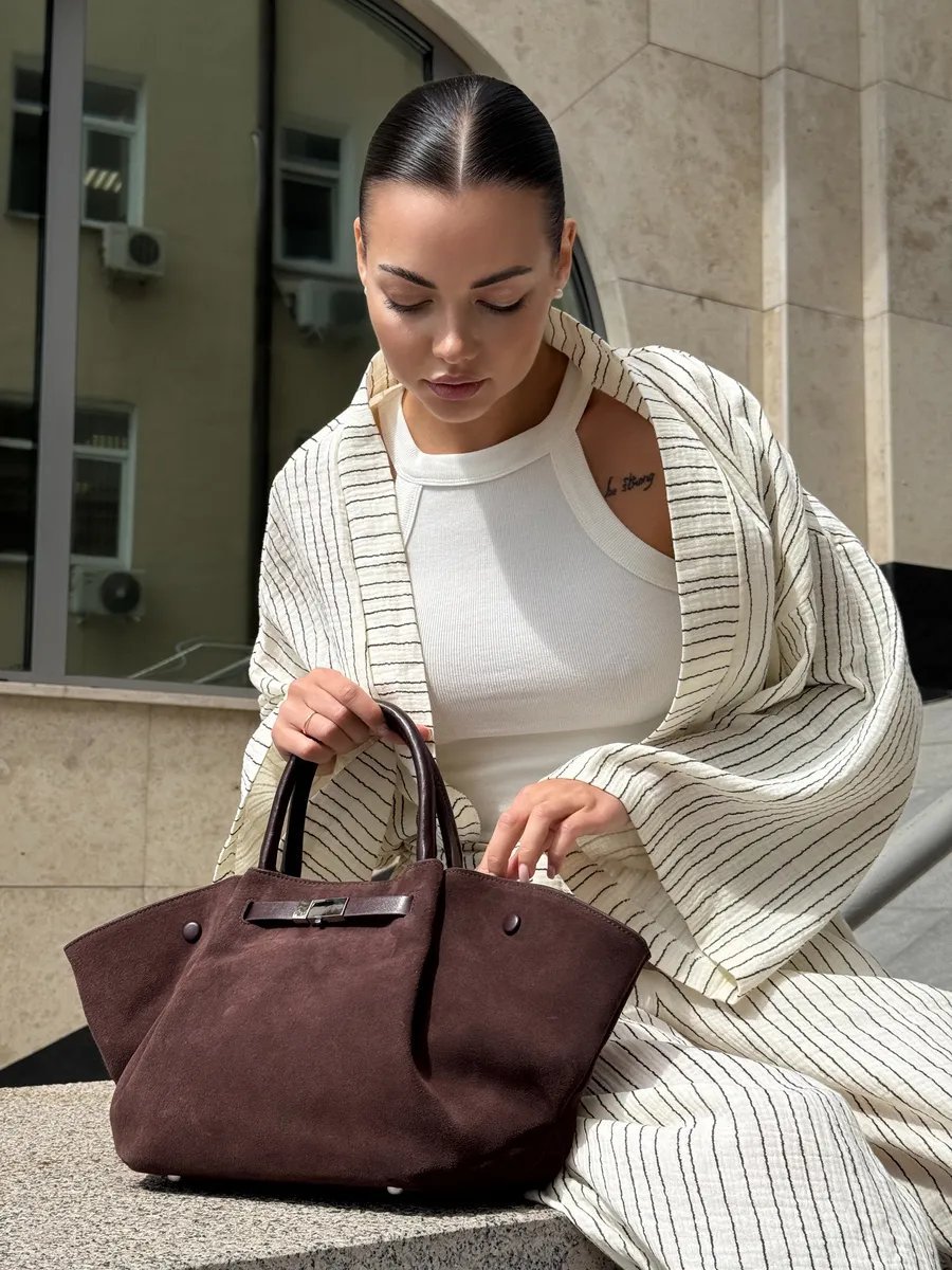 Мини-сумка Pularia Fashion натуральная кожа коричневый купить,NaN