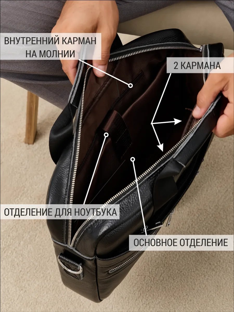 Мини-сумка Bagmart натуральная кожа черный купить,NaN