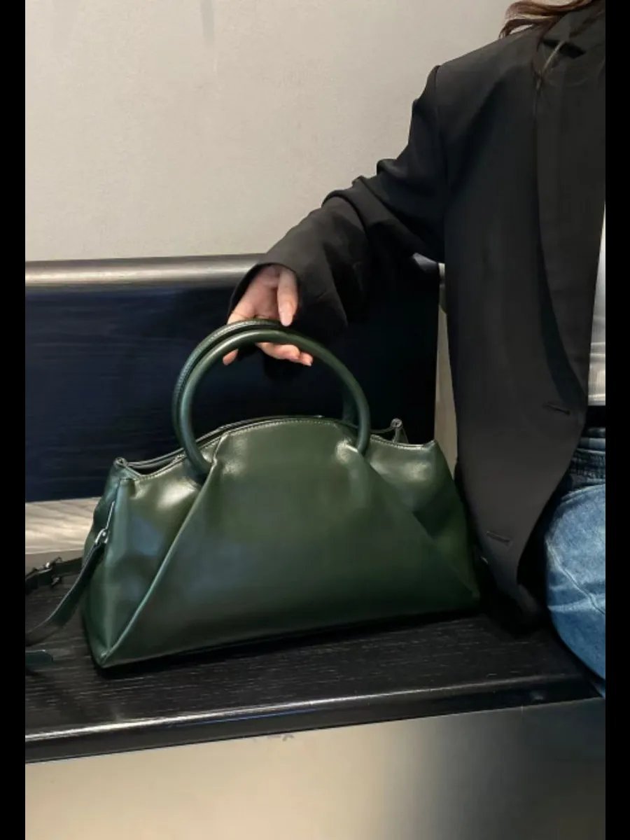 Мини-сумка A&U BAGS натуральная кожа зеленый купить,NaN