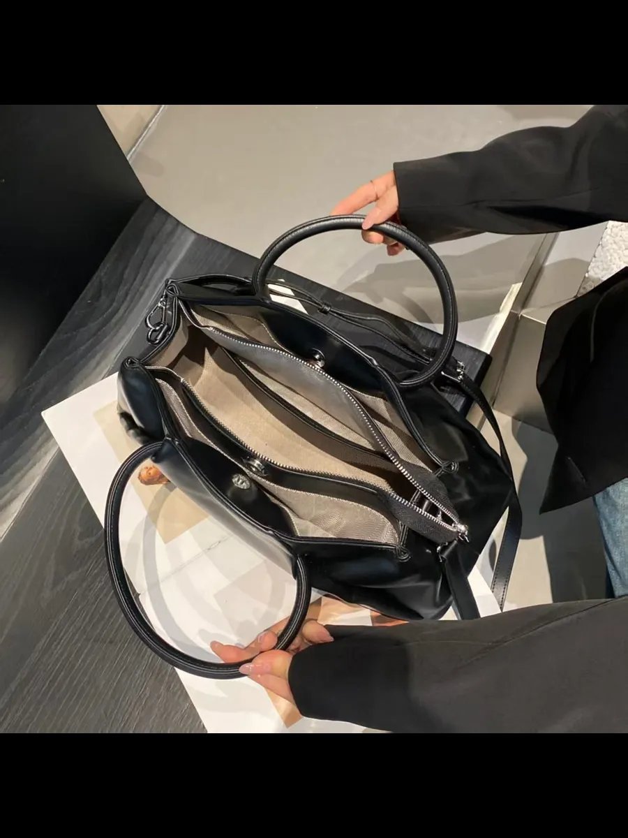 Мини-сумка A&U BAGS натуральная кожа черный купить,NaN