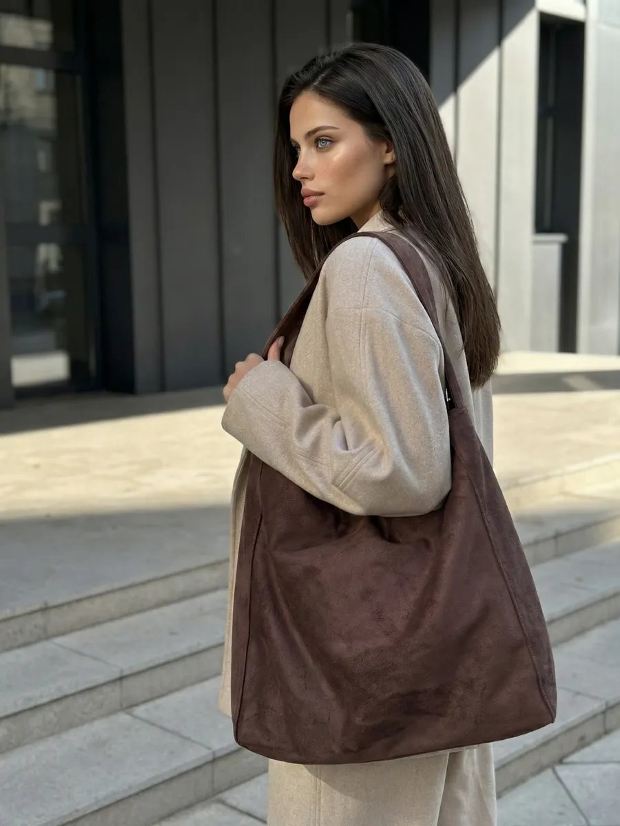 Сумка багет MY FASHION STYLE текстиль коричневый купить,NaN