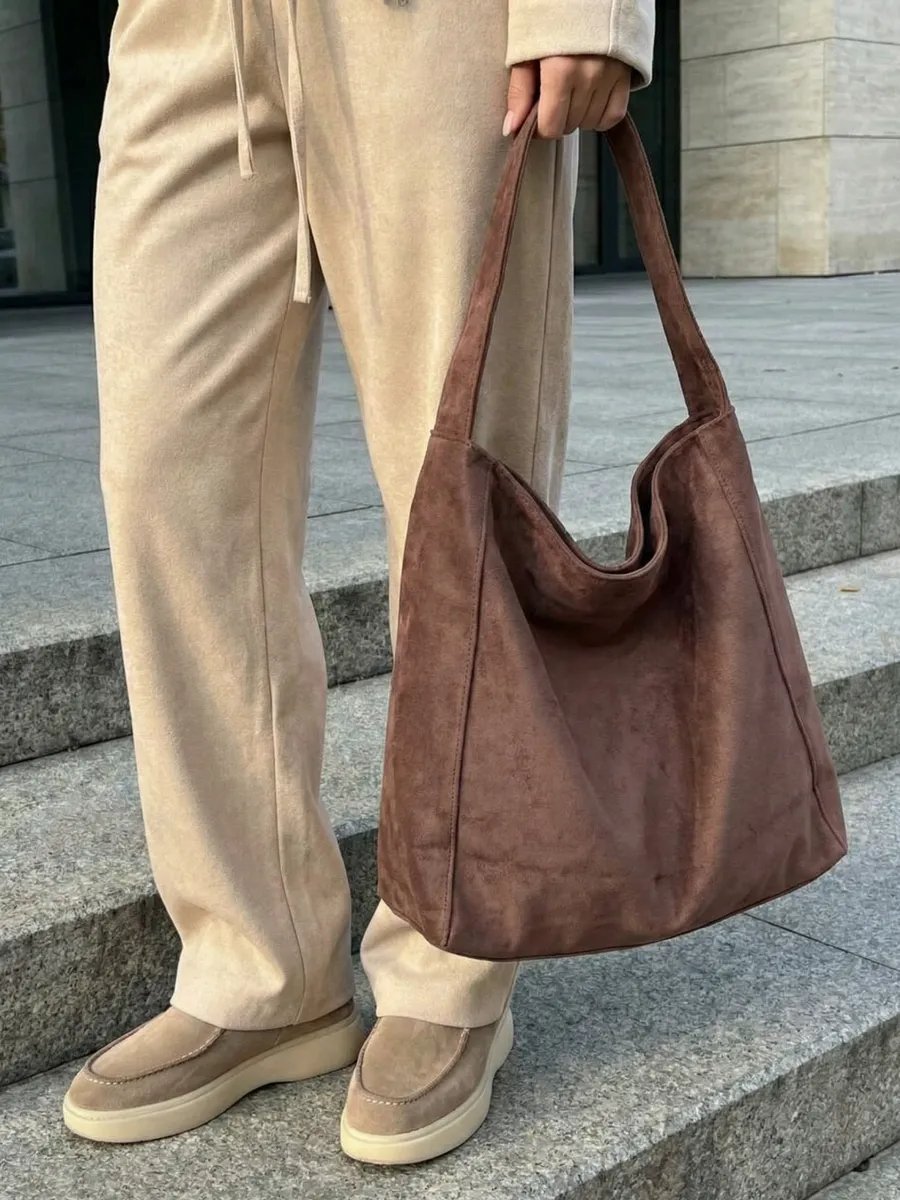 Сумка багет MY FASHION STYLE текстиль коричневый купить,NaN