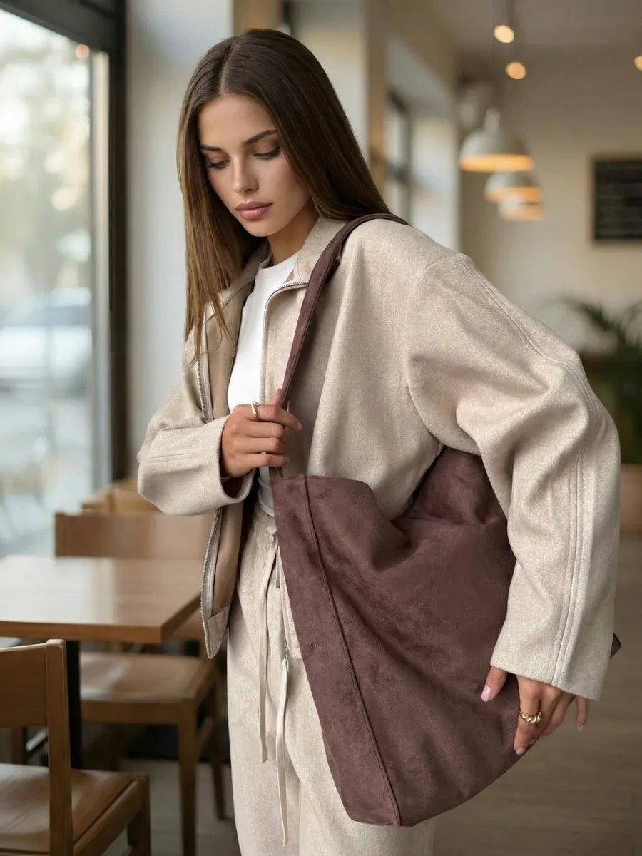 Сумка багет MY FASHION STYLE текстиль коричневый купить,NaN