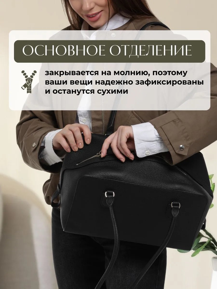 Мини-сумка VITA LUXE натуральная кожа черный купить,NaN