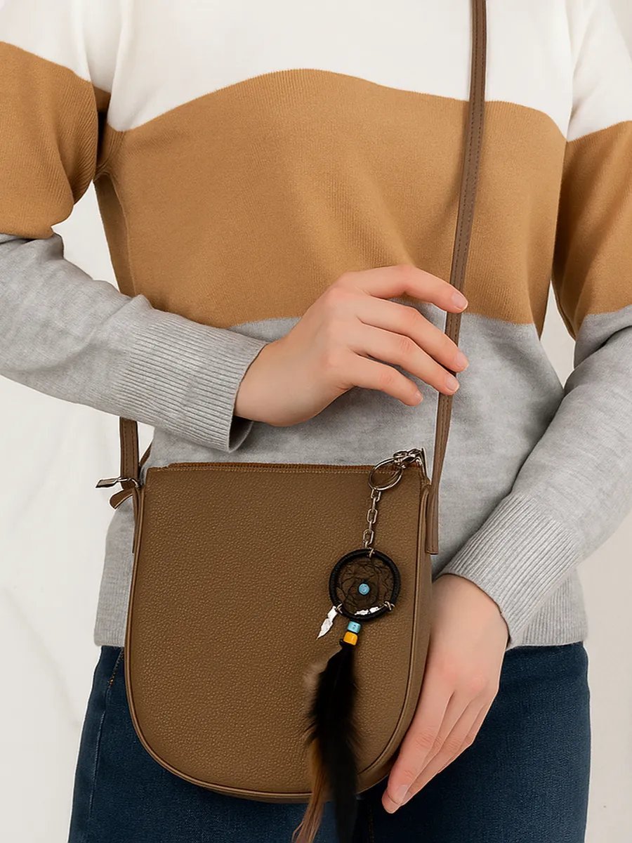 Сумка кросс-боди FashionLucha текстиль коричневый купить,NaN