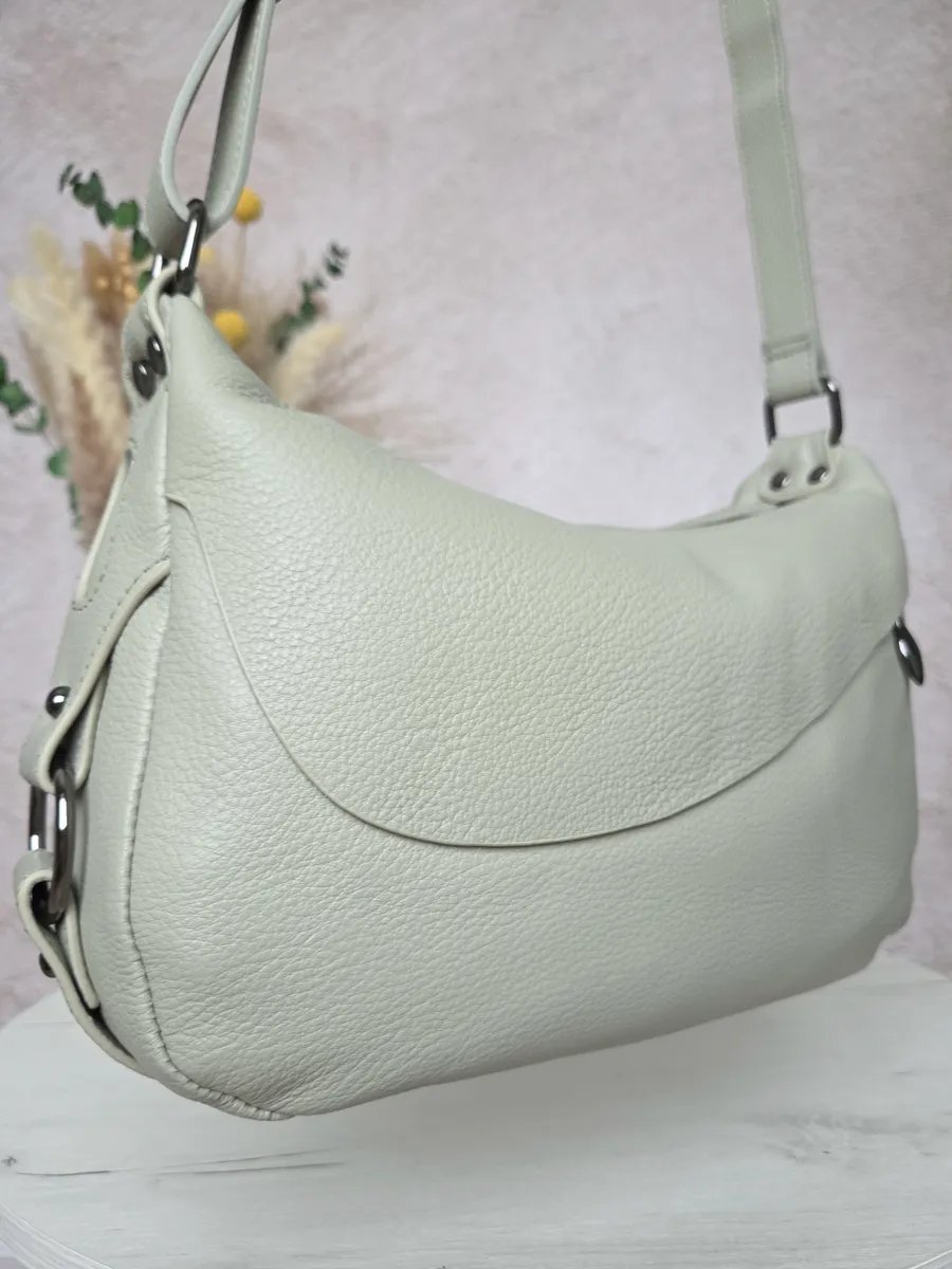 Сумка кросс-боди FEELBAGS натуральная кожа зеленый купить,NaN