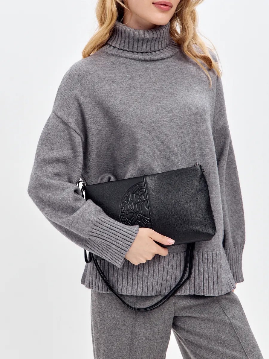 Сумка кросс-боди FEELBAGS натуральная кожа черный купить,NaN