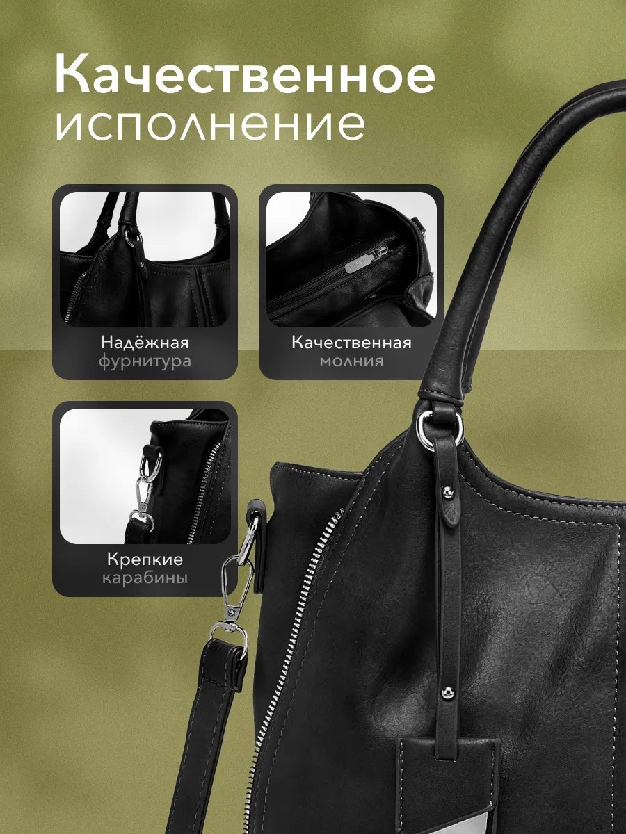 Сумка кросс-боди BagsButik BB экокожа черный купить,NaN