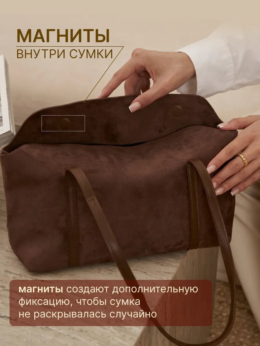Сумка кросс-боди Niksay полиэстер коричневый
